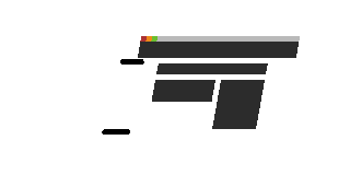 Animated .gif of a website flying through clouds.