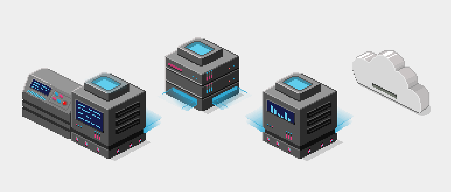 Animated .gif of a website factory.